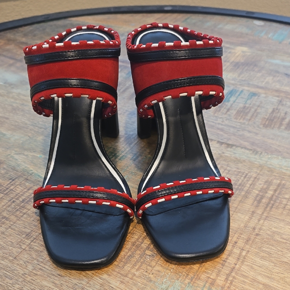 ANTONIO MELANI Red and Black Heels